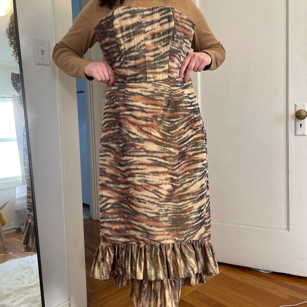 Vintage Betsy Johnson Tiger Print Mini-Merm Dress!